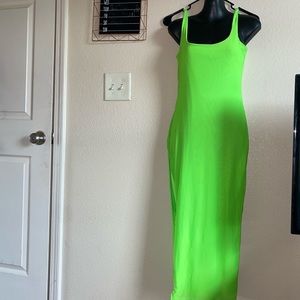 Lime green dress